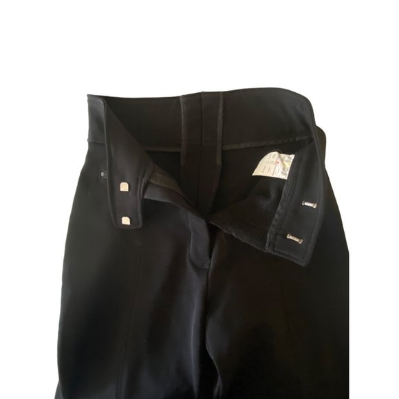 Sportcaster Vintage Black Ski Pants Wool Nylon Stretch 10 High Waist Slimming - Picture 6 of 9